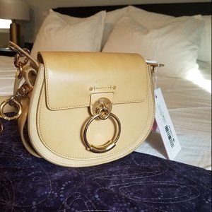 Chloe Tess handbag, small, in natural leather